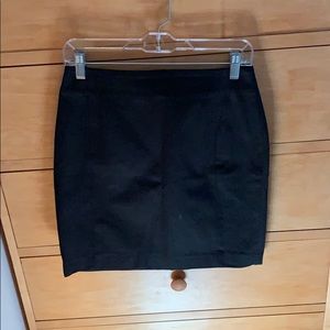 Black petite pencil skirt